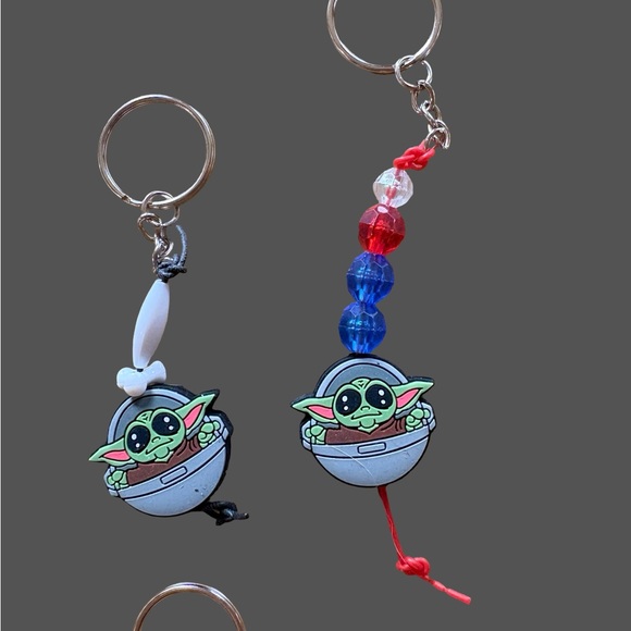 Colorful Beaded Keychains Set - Picture 3 of 5